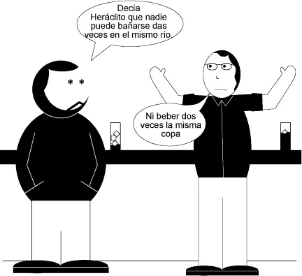 nadie puede bañarse das veces en el mismo río